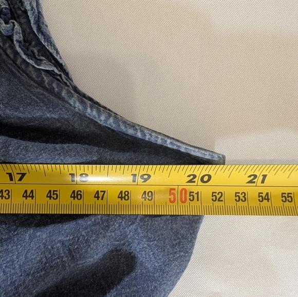 Mlle Gabrielle Denim Rayon Dress SZ M - Picture 4 of 6